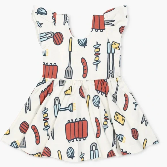 Short sleeve BBQ dress Monica + Andy. Size 6-12 months - Picture 2 of 9